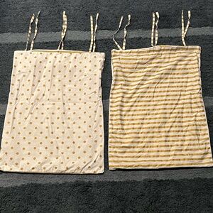 Source Unknown Gold Patterned Duvet Cover and matching pillow shams